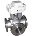 electric three-way ball valve